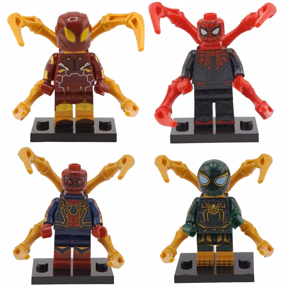 مینی فیگور لگویی اسپایدرمن چنگکی مجموعه 4 عددی