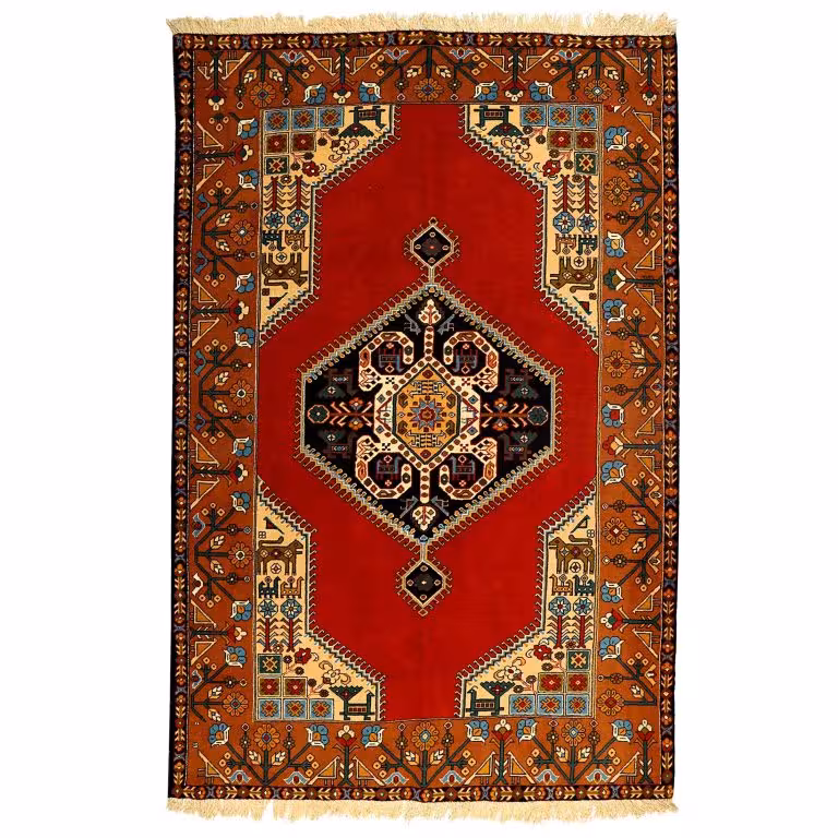 فرش عشایری دستبافت دو و نیم متری