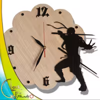 ساعت دیواری طرح نینجا کد 123