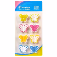 گیره آهنربایی چانی مدل پروانه-CY6035 بسته 8 عددی