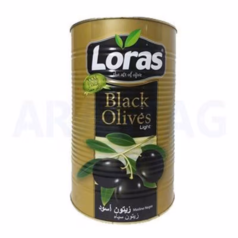 زیتون سیاه لوراس با هسته وزن 1300 گرمی