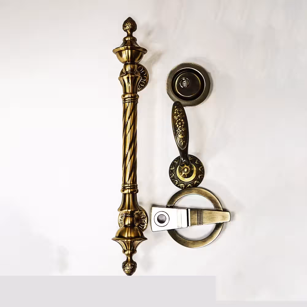 ست یراق زیتونی درب ضد سرقت