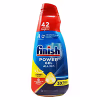 ژل ماشین ظرفشویی فینیش FINISH مدل All in 1 با رایحه لیمو، حجم 940 میلی‌لیتر
