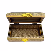 جعبه خاتم کاری مدل تمام خاتم تذهیب 10در16