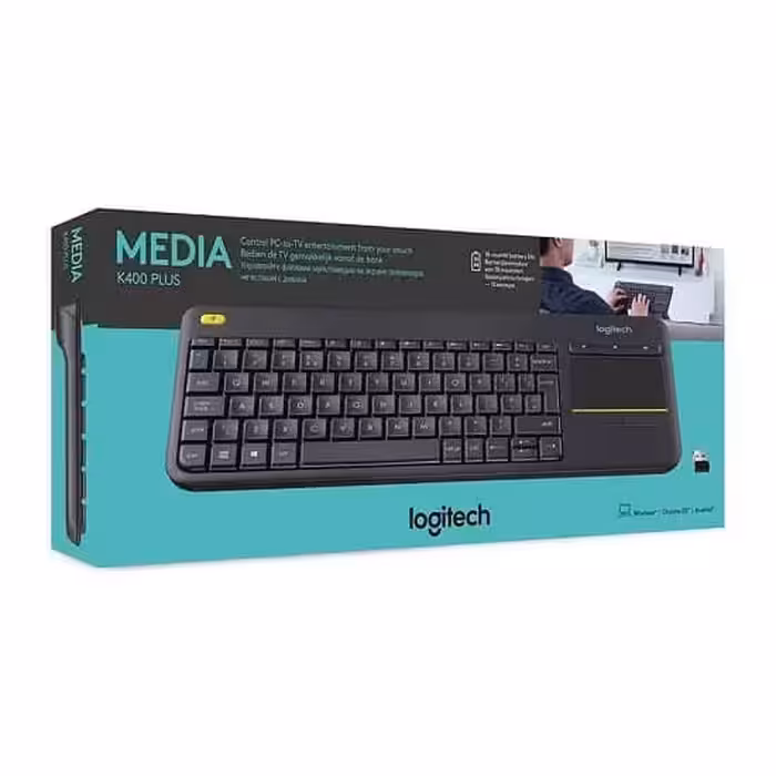 کیبورد بیسیم لاجیتک مدل Logitech K400 Plus
