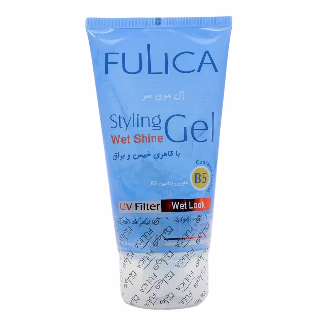 ژل موی سر فولیکا با ظاهر خیس و براق