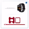 برچسب ماهوت طرح Matte-Warm-Red مناسب برای ساعت هوشمند شیائومی Redmi Watch 2 Lite