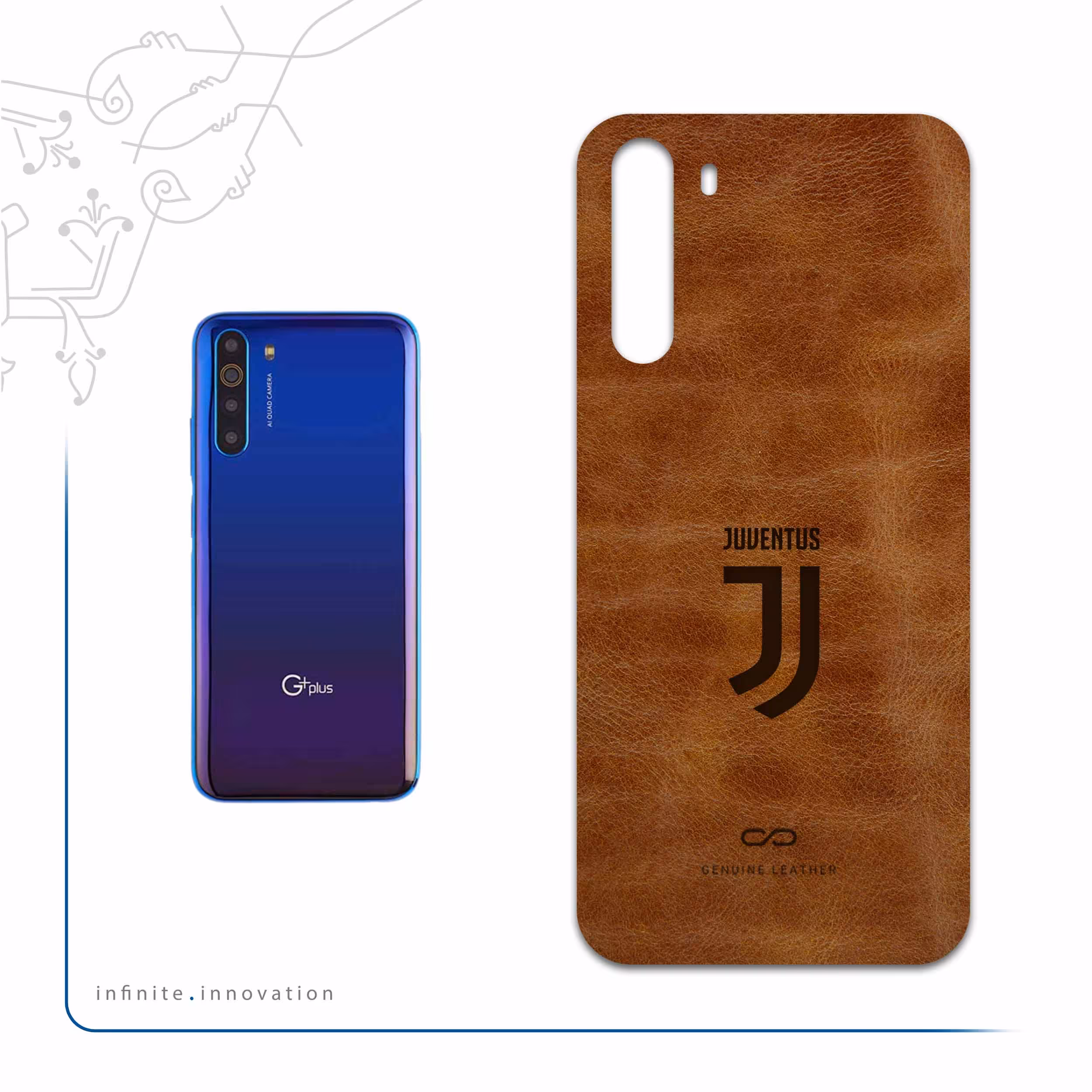 برچسب پوششی ماهوت مدل BFL-JUVE مناسب برای گوشی موبایل جی پلاس X10