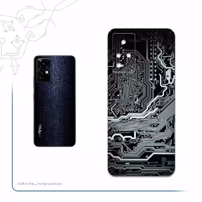 برچسب پوششی ماهوت مدل Black-Printed-Circuit-Board مناسب برای گوشی موبایل اینفینیکس Zero X