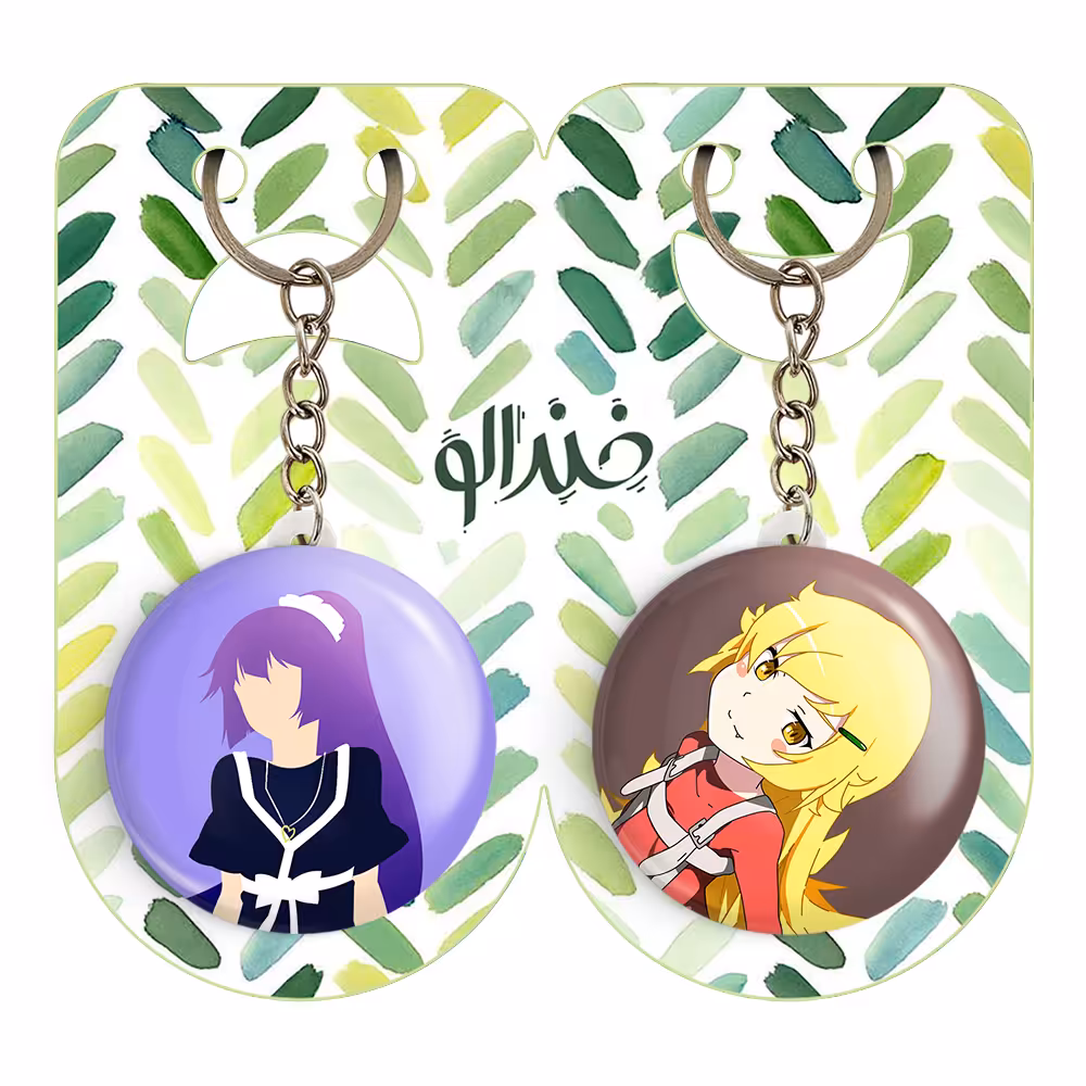 جاکلیدی خندالو مدل شینوبو اوشینو و سنجو گاهارا انیمه مونوگاتاری کد 1619816195 مجموعه 2 عددی