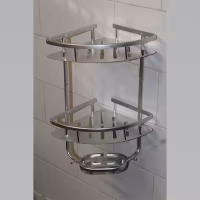 قفسه حمام مدل دو طبقه