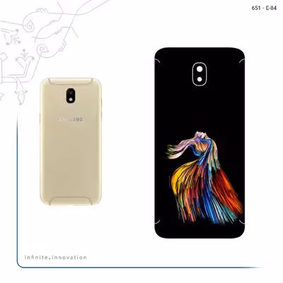 برچسب پوششی ماهوت مدل Rainbow Hair Digital Art مناسب برای گوشی موبایل سامسونگ Galaxy J7 Pro