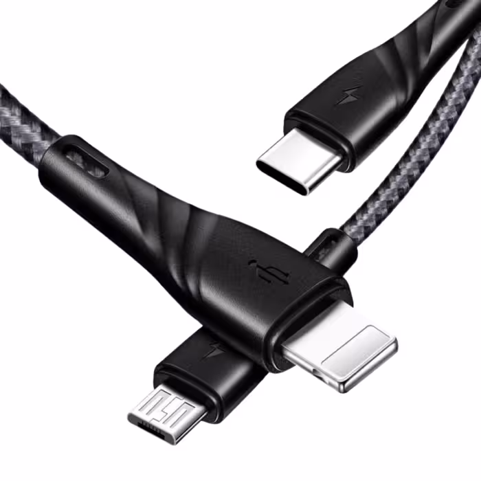 کابل تبدیل USB به USB-C /لایتنینگ /MicroUSB مک دودو مدل CA-6 v4.5.1 طول 1.2 متر