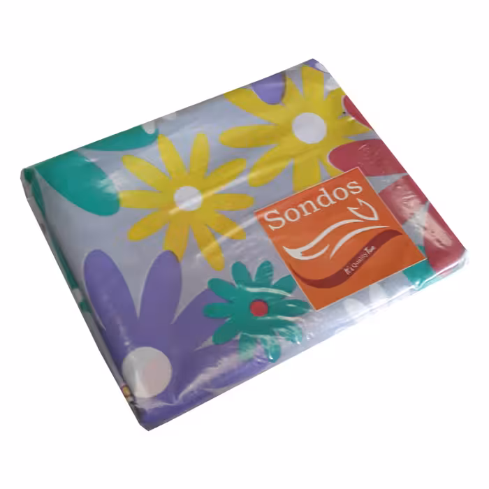 پرده سندس مدل رنگارنگ کد F627 سایز 190x180 سانتی متر