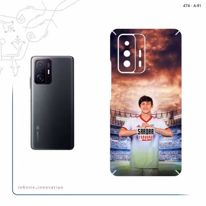 برچسب پوششی ماهوت مدل Sardar Azmoun مناسب برای گوشی موبایل شیائومی 11T 5G