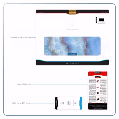 برچسب پوششی ماهوت مدل Blue Ocean Marble مناسب برای تبلت سامسونگ Galaxy Tab S5e 10.5 2019 T720