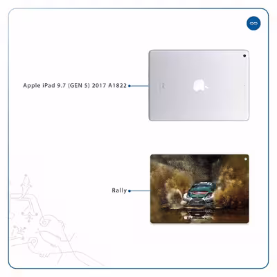 برچسب پوششی ماهوت مدل Rally مناسب برای تبلت اپل iPad 9.7 (GEN 5) 2017 A1822