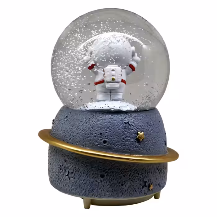 گوی موزیکال مدل پمپی و گردان طرح آدم فضایی