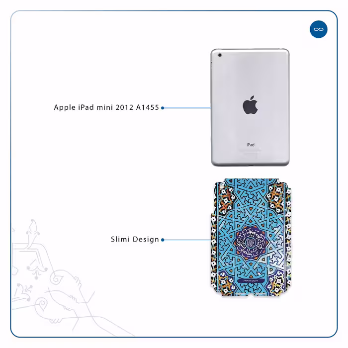 برچسب پوششی ماهوت مدل Iran-Tile7 مناسب برای تبلت اپل iPad mini 2012 A1455