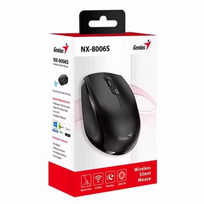 ماوس بی سیم جنیوس مدل NX-8006S