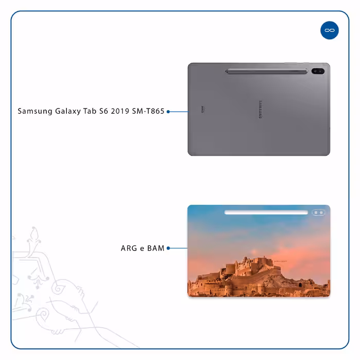 برچسب پوششی ماهوت مدل ARG-e-BAM مناسب برای تبلت سامسونگ Galaxy Tab S6 2019 SM-T865