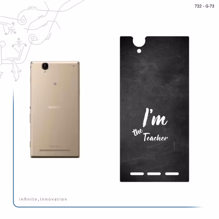 برچسب پوششی ماهوت مدل Teacher مناسب برای گوشی موبایل سونی Xperia T2 Ultra