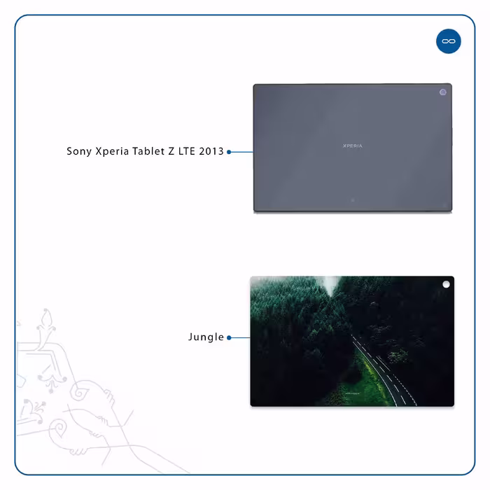 برچسب پوششی ماهوت مدل Jungle مناسب برای تبلت سونی Xperia Tablet Z LTE 2013