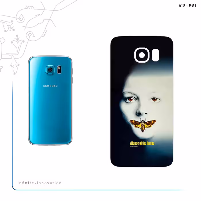 برچسب پوششی ماهوت مدل Silence of the Lambs مناسب برای گوشی موبایل سامسونگ Galaxy S6