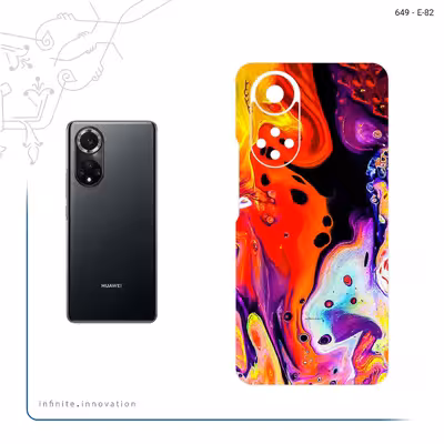 برچسب پوششی ماهوت مدل Abstract Oil Art مناسب برای گوشی موبایل هوآوی Nova 9