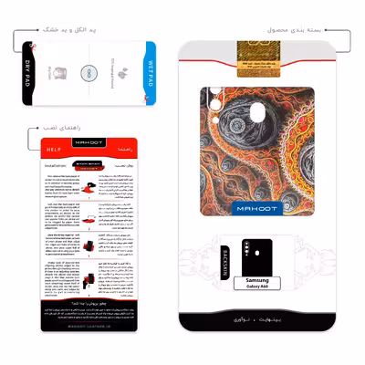 برچسب پوششی ماهوت مدل Mathematical Geometric Shape 7 مناسب برای گوشی موبایل سامسونگ Galaxy A60