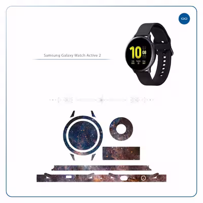 برچسب ماهوت طرح Universe-by-NASA-6 مناسب برای ساعت هوشمند سامسونگ Galaxy Watch Active 2 44mm