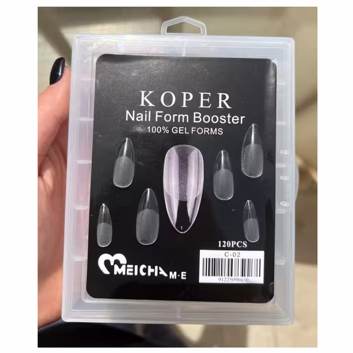 قالب کاشت ناخن کوپر مدل میچا کد C-02 بسته 120 عددی