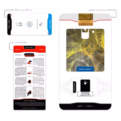 برچسب پوششی ماهوت مدل Mathematical Geometric Shape 6 مناسب برای گوشی موبایل سامسونگ Galaxy A6 2018