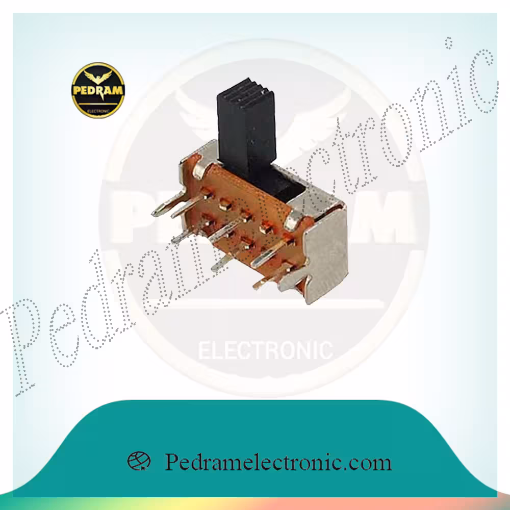 کلید دو حالته کشویی آمپلی فایر 6 پین KELID 2HALATEH KESHOIY 6PIN BIG SK22H0548(106)