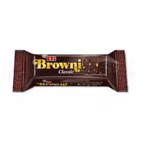 کیک فندقی براونی اتی با روکش شکلاتی وزن 40 گرمی