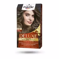 کیت رنگ مو پلت PALLETTE مدل دلوکس شماره 1-7 رنگ بلوطی