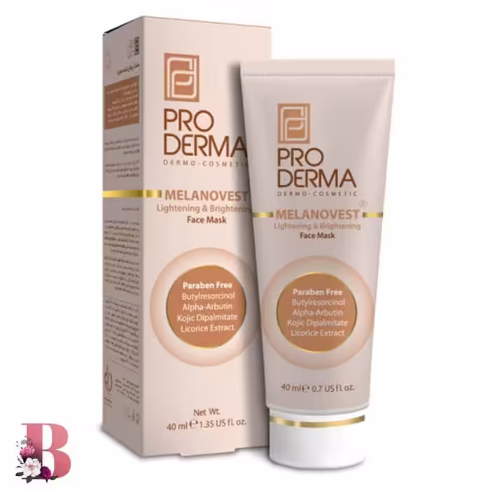 ماسک روشن کننده صورت پرودرما مدل MELANOVEST حجم 40 میلی لیتر | PRODERMA Melanovest Lightening And Brightening Face Mask 40 ML