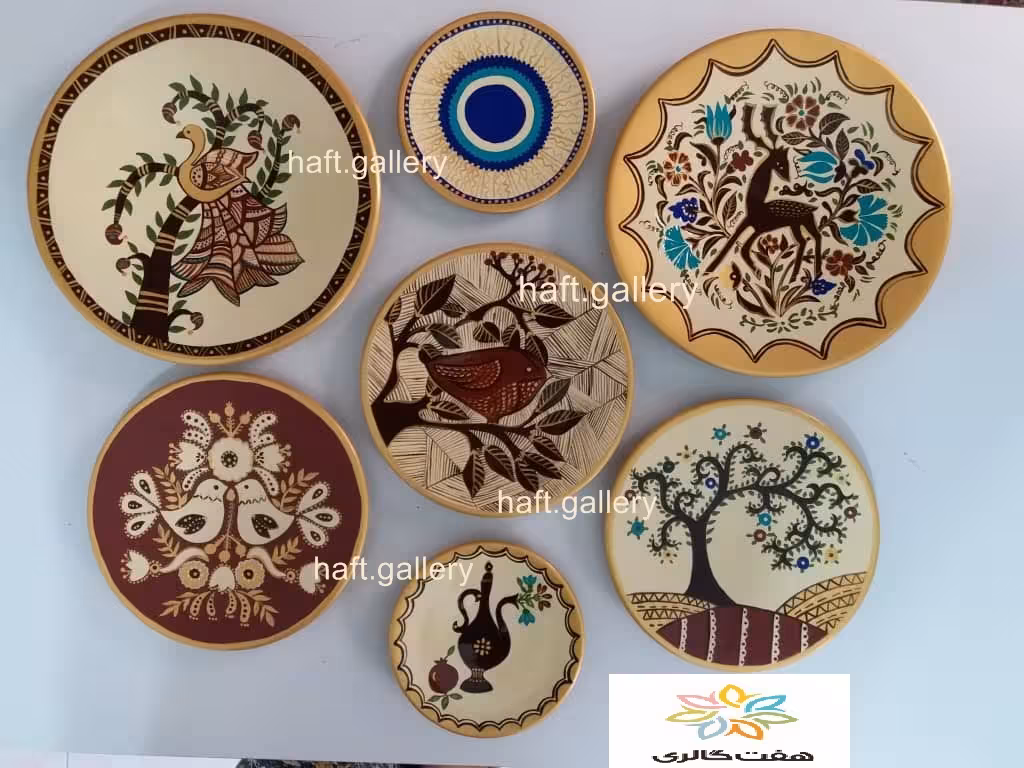 ست بشقاب دیوارکوب سفالی کد 101702