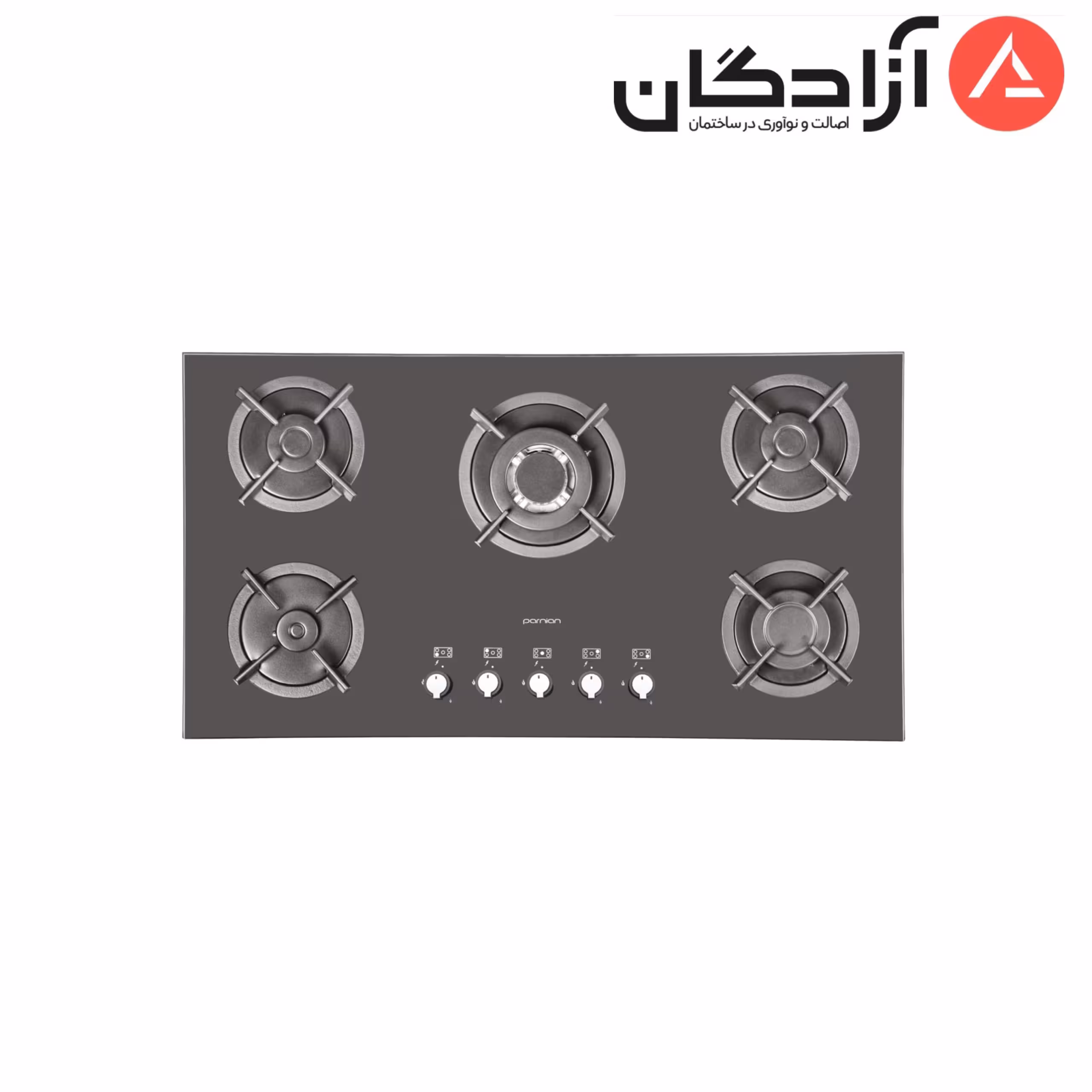 اجاق گاز شیشه ای پرنیان استیل PB5207