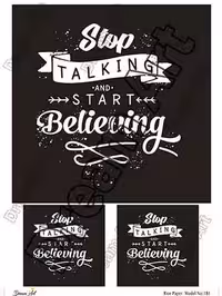 دکوپاژ برنجی(الیافی)دریم آرت کد 181 طرح نوشته انگلیسی