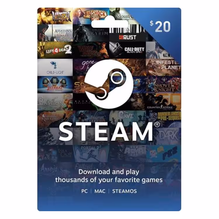 Steam Gift Card $20 US