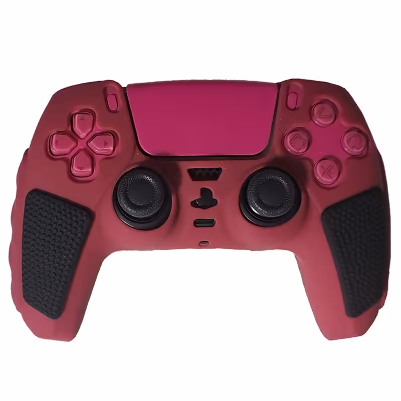 روکش دسته PS5 مدل ضد لغزش قرمز-مشکی