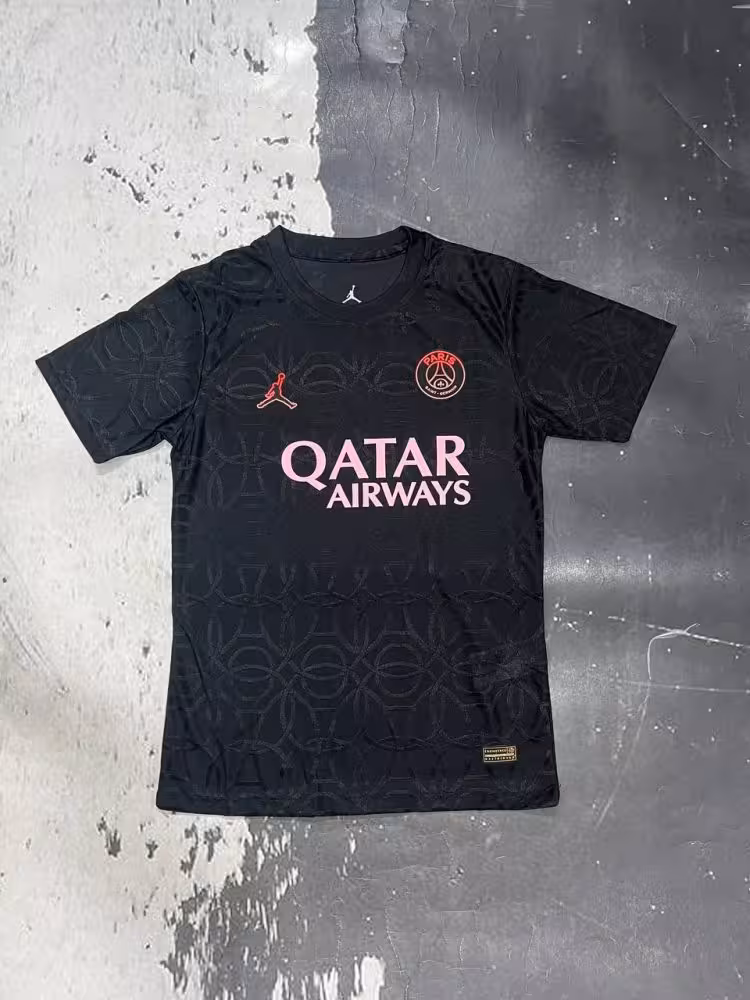 لباس کانسپت پاریسن ژرمن 2026 مشکی طرح جردن (پلیری)