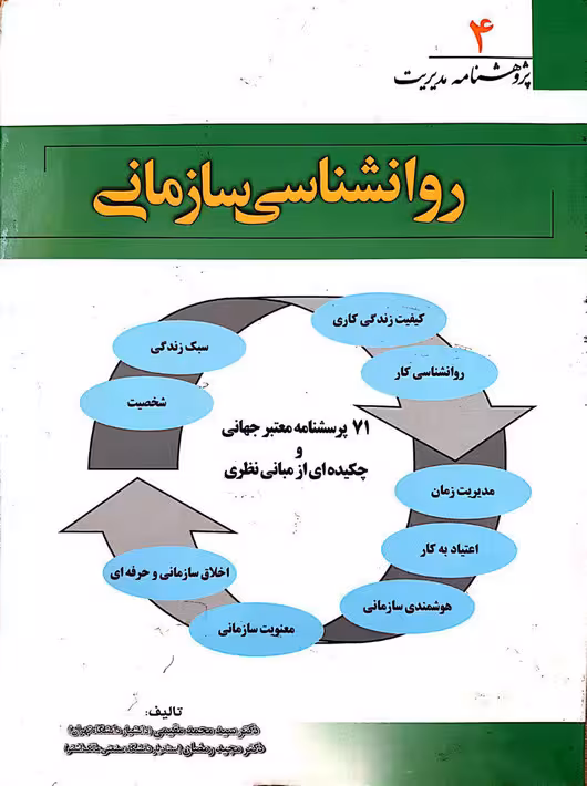 پژوهشنامه مدیریت روانشناسی سازمانی جلد چهارم مقیمی رمضان نگاه دانش