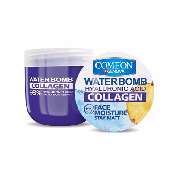 کامان بمب آبرسان حاوی هیالورونیک اسید و کلاژن با عصاره آناناس