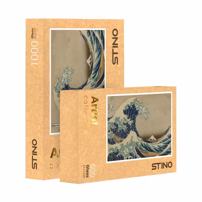 پازل شیشه ای استینو 500 تکه طرح هنرمندان (کد 25101)،(باجعبه)