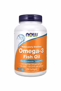 سافت ژل امگا‑3 برند NOW - بسته 200 عددی