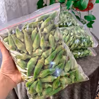 بامیه تازه ب صورت بسته بندی اماده 