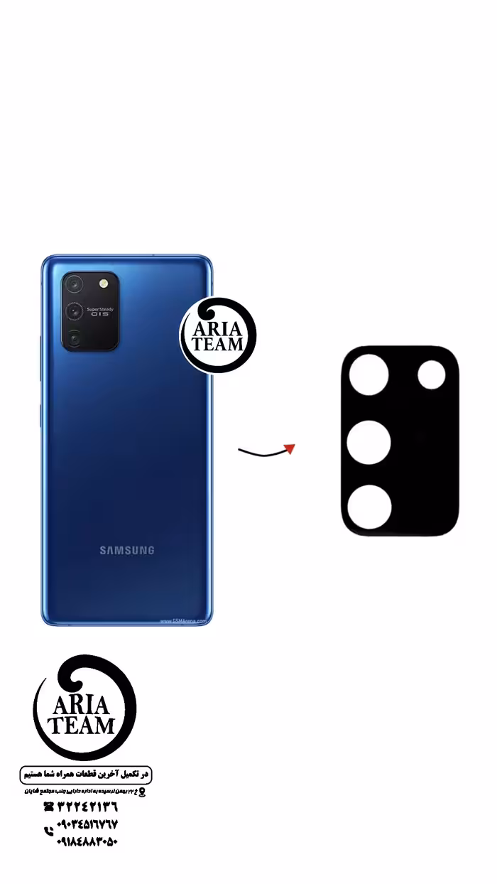 شیشه لنز دوربین سامسونگ A10 lite