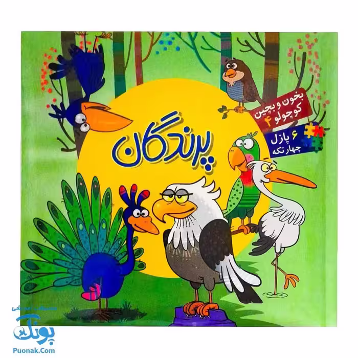 کتاب پازل بخون و بچین کوچولو 4 (پرندگان) – دو زبانه